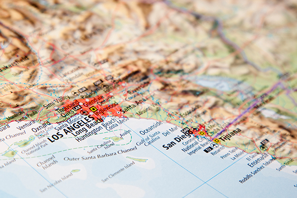 Image: Los Angeles Map: How Often Do Earthquakes Happen in California