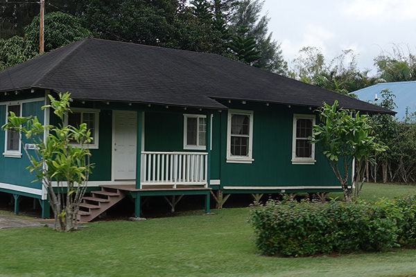 Image: Example of a house with a pier and post foundation