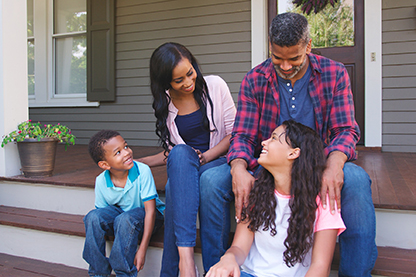 EBB Family On Porch